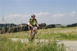 Einsames Rennen mit Tour de France-Ambiente